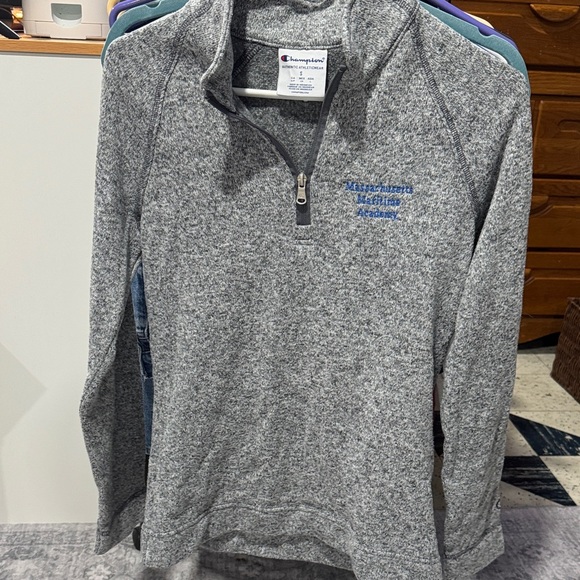 Champion Sweaters - Champion Mass Maritime Gray Zip-Up Women's Sweater